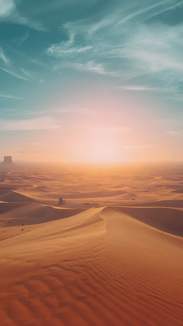 Vertical video: Causing low sun initiating weather inquiry, sensors monitoring wind over dunes