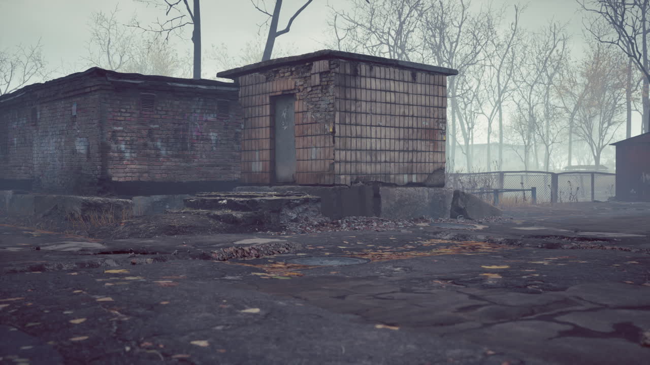 체르노빌 원자력 발전소 근처의 배제 구역의 pripyat 도시 뷰