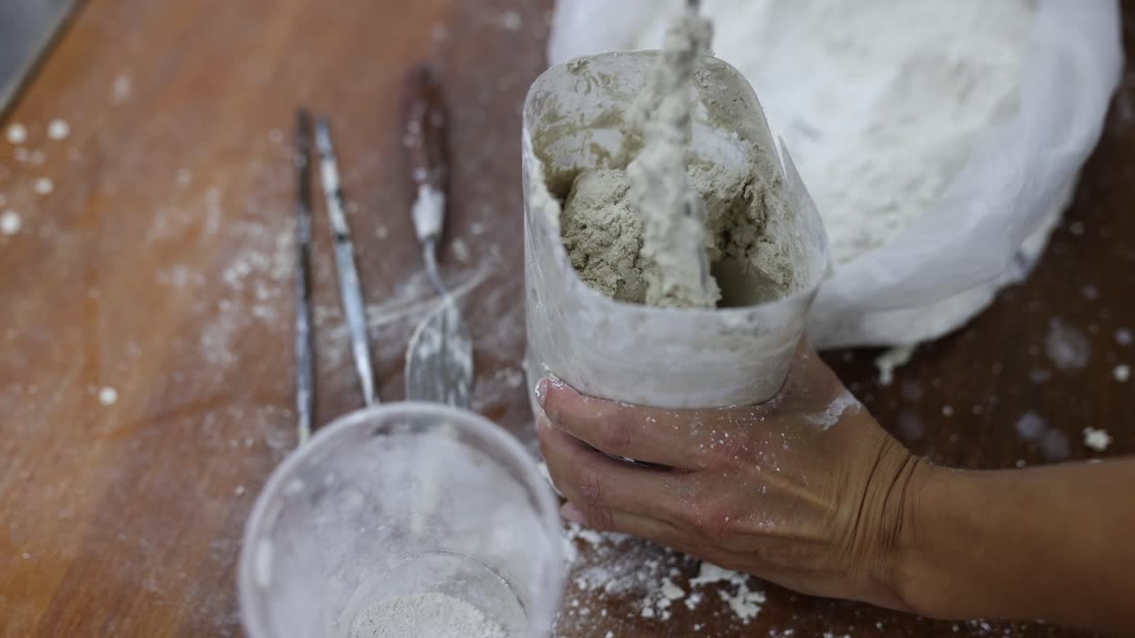 Clay modeling materials and tools