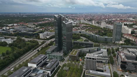 diseños modernos de edificios de lugares de trabajo arquitectónicos, ciudad de múnich, alemania