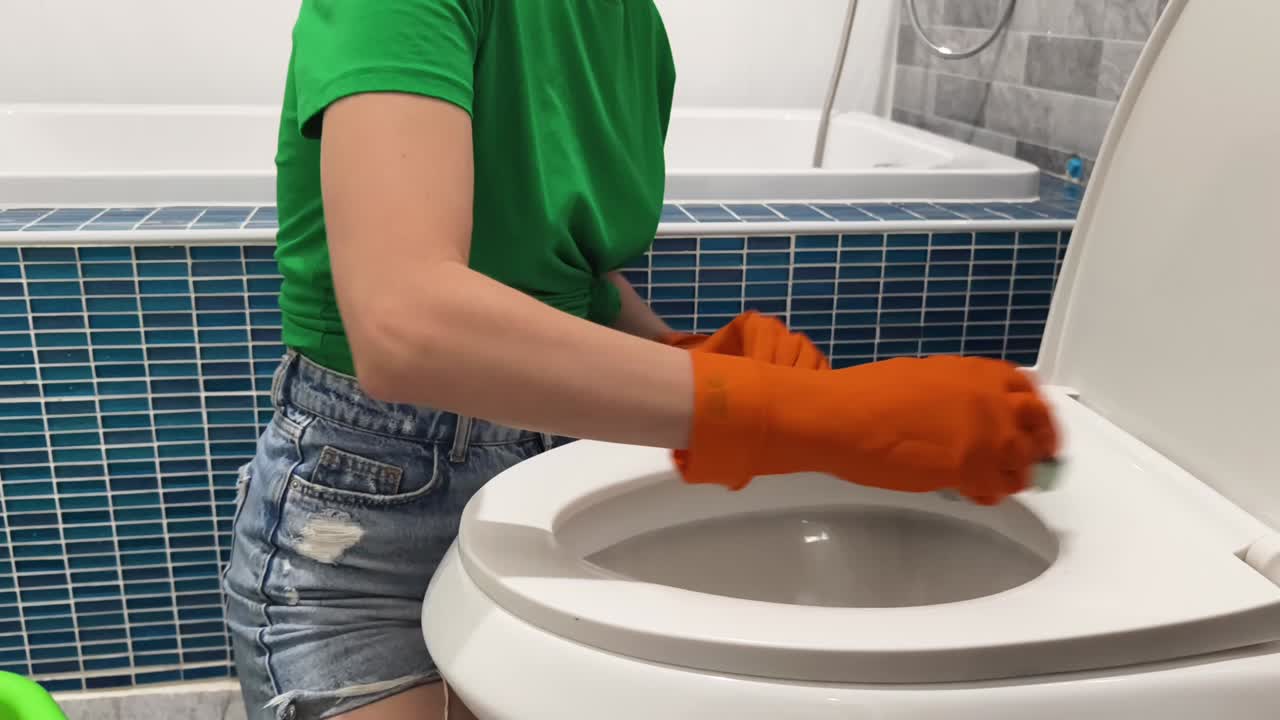 Cleaning the Toilet