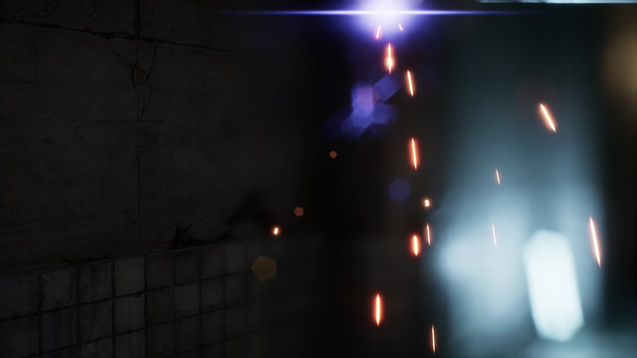 비가 오는 밤 의 도시 풍경