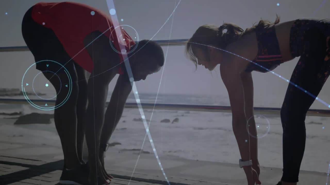 야외에서 을 는 연결 네트워크의 애니메이션