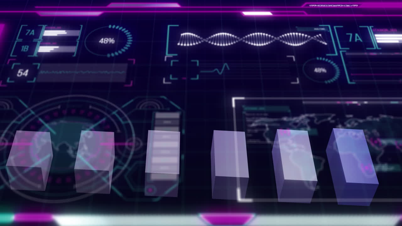 Animation of statistics and financial data processing over grid