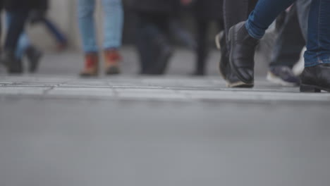 people walking on city street