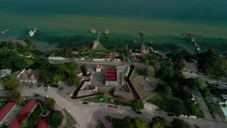 Bacalar-Fortress-in-Mexico-seen-from-air