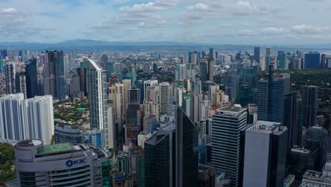 Imágenes-De-Drones-Del-Distrito-Central-De-Negocios-De-Makati