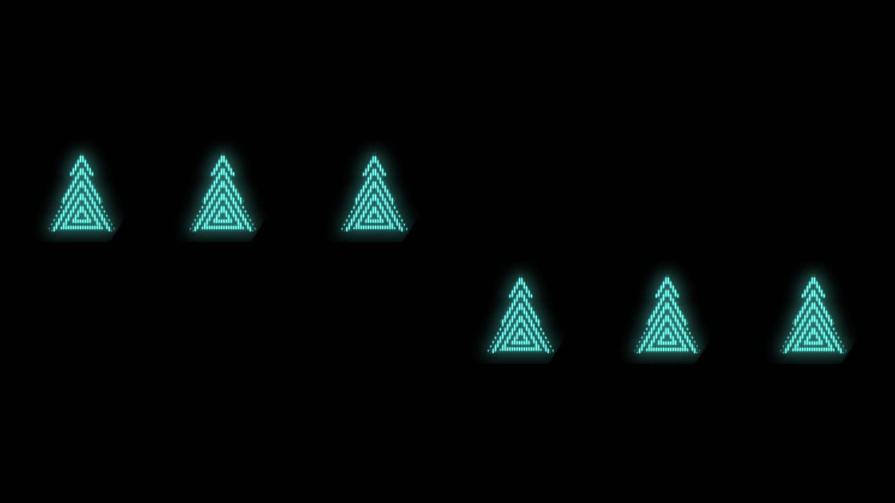 patrón de árboles de navidad verde neón