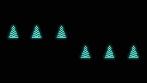 Neon green christmas trees pattern