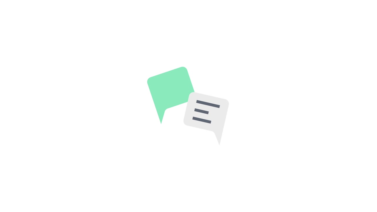 Animated Chat Bubbles Exchanging Messages Icon