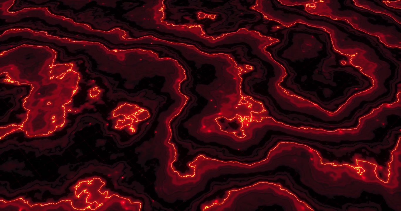 Sfondo astratto con motivo di mappa topografica rosso luminoso