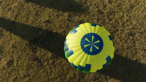 hot air balloon aerial view