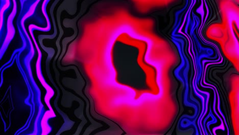onda de flujo generada por computadora con círculos multicolores de neón. representación 3d del fondo abstracto
