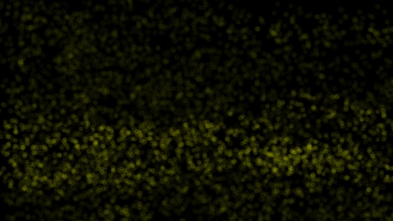 animación de pequeñas partículas doradas