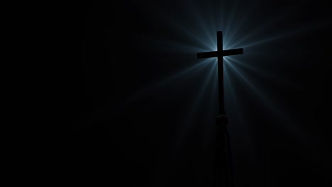 4k crucifix on dark or black background