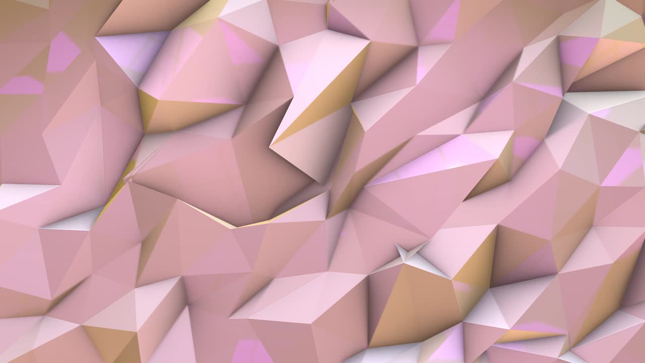 3d render motion poli papel tapiz de fondo geométrico futurista de color rosa