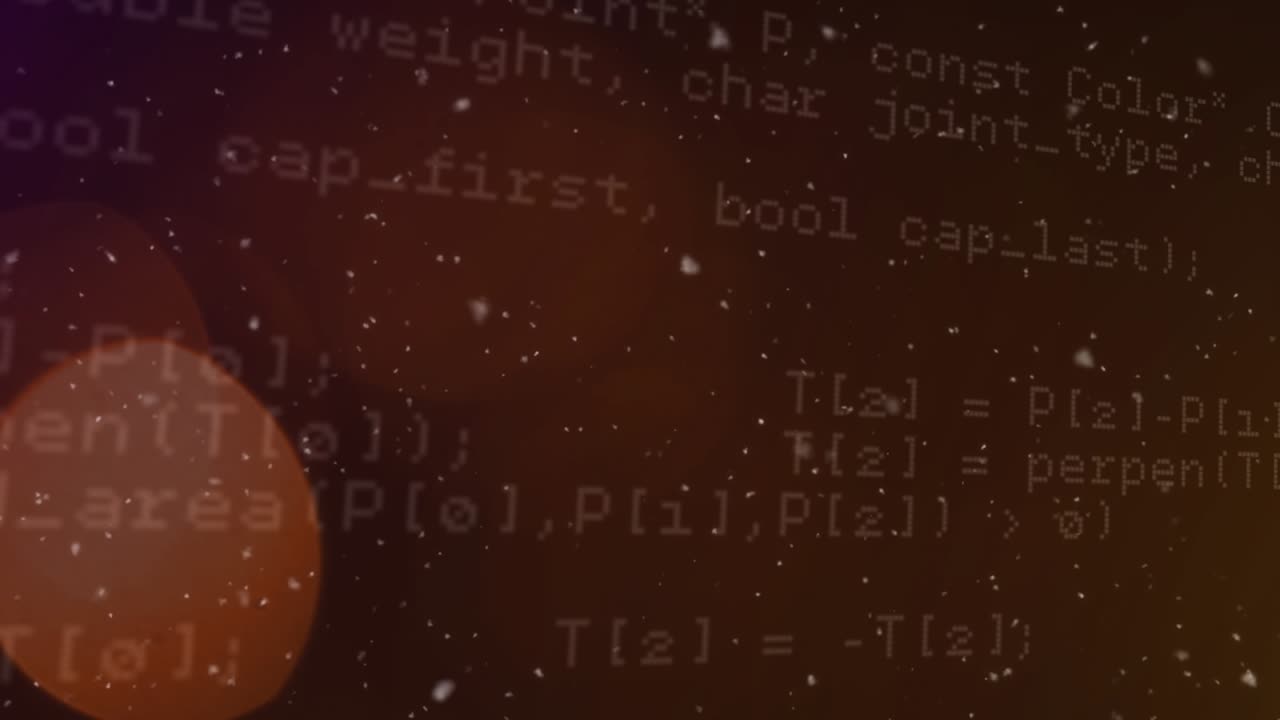 Animation der Verarbeitung von leuchtenden Lichtern und dunklem Hintergrund