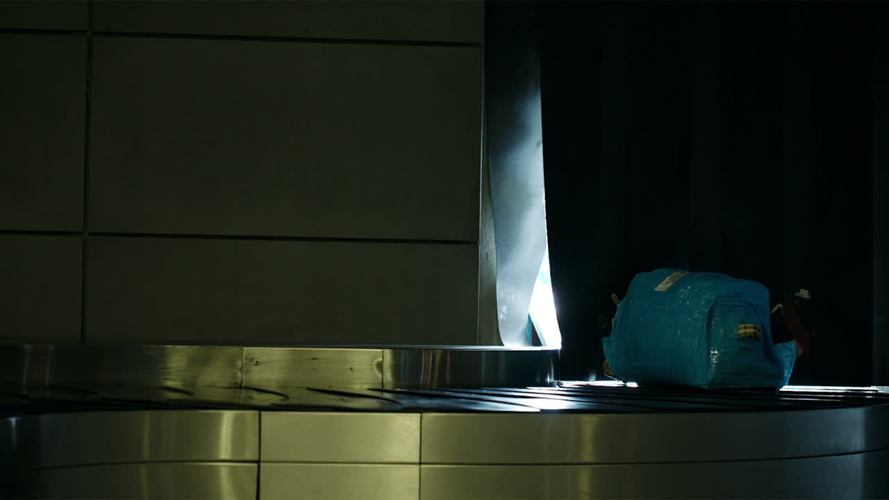 Luggage goes to the plane