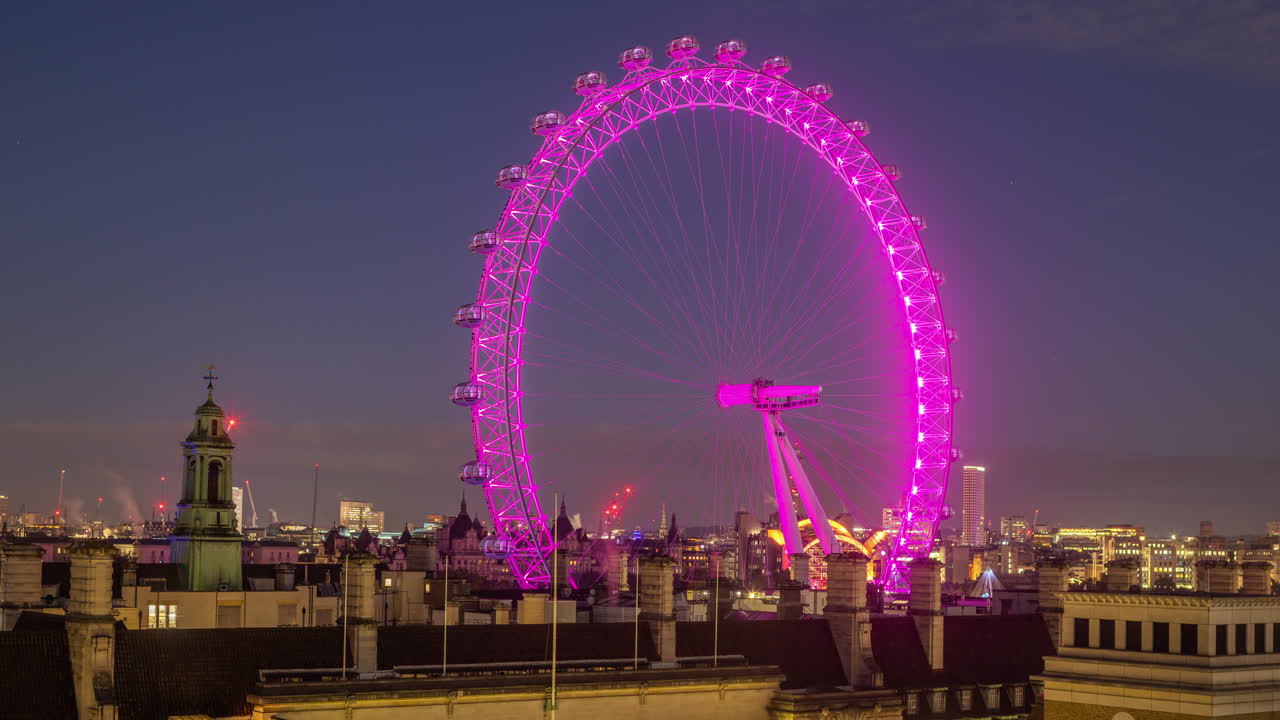 el ojo de londres y el horizonte, londres, inglaterra