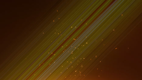 animation of lines and lights moving on orange background