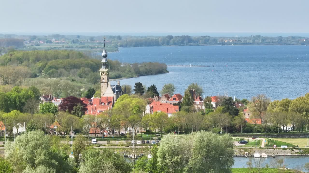 네덜란드 zeeland 지방의 veere 마을에 있는 큰 교회