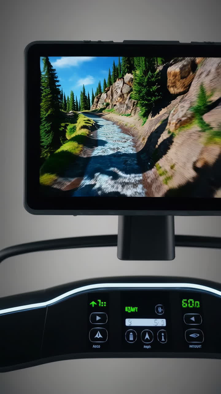 Treadmill with Virtual Reality Landscape Display