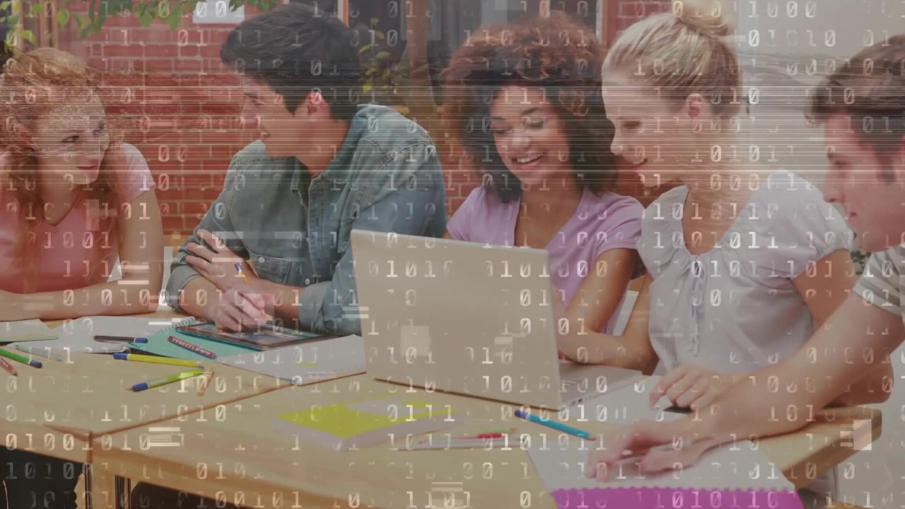 Animation of mathematical equations over schoolchildren using laptop