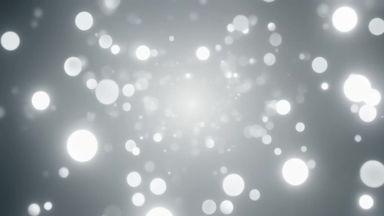 Fondo abstracto con partículas bokeh blancas flotantes
