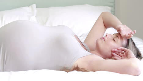 pregnant woman sleeping