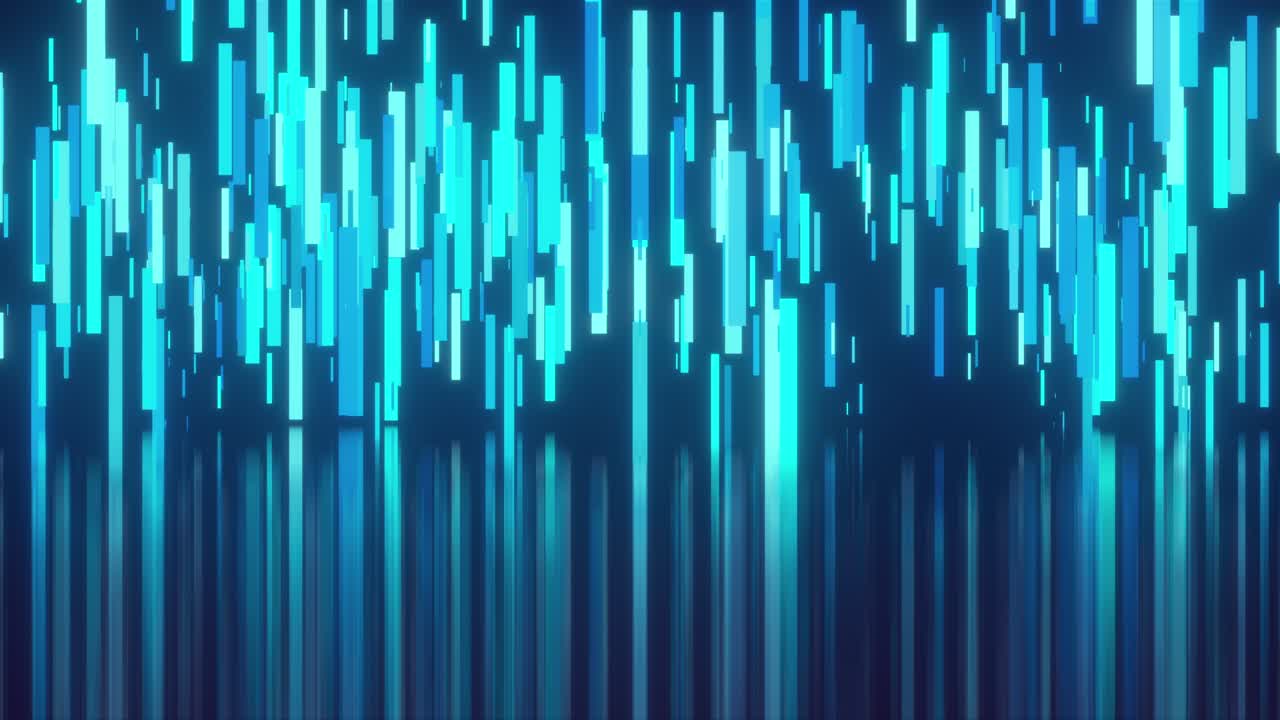 뒷면에 떨어지는 테크노 라인