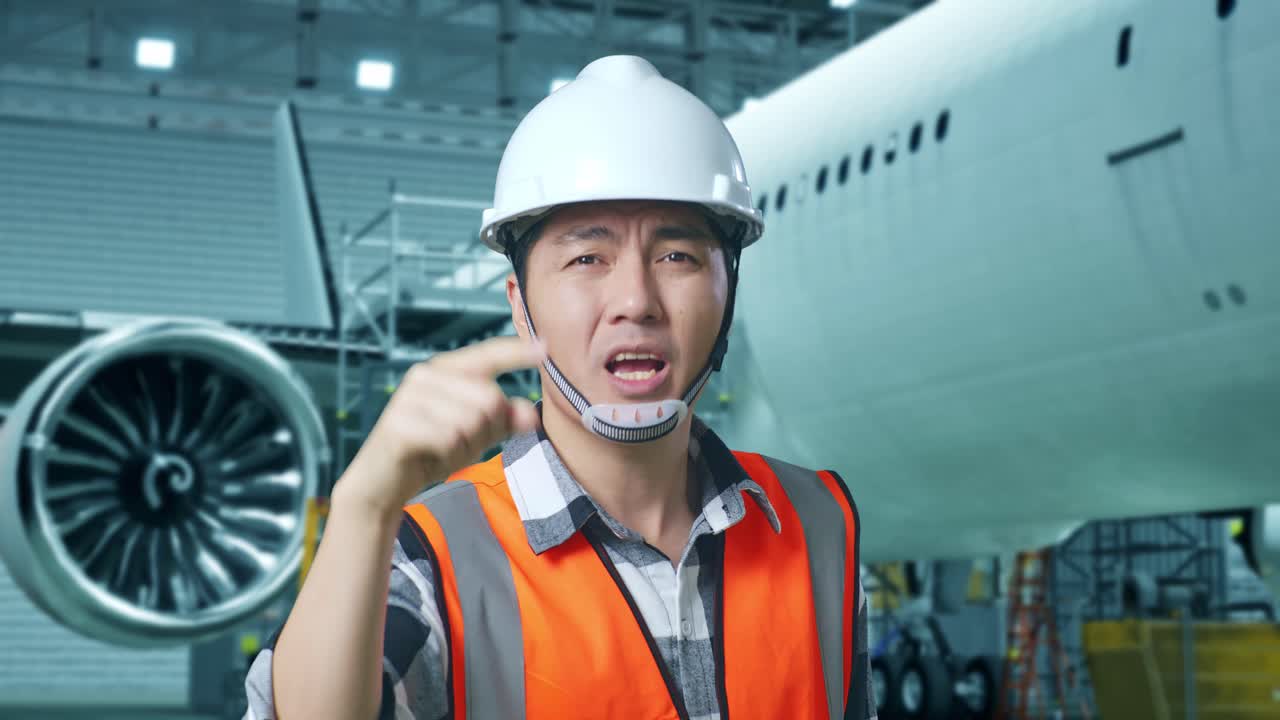 화가 난 비행기 기계공