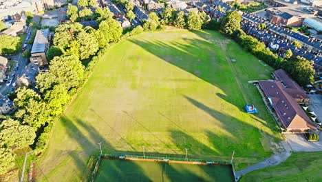 recreational astroturf soccer pitch at hillsborough park sheffield