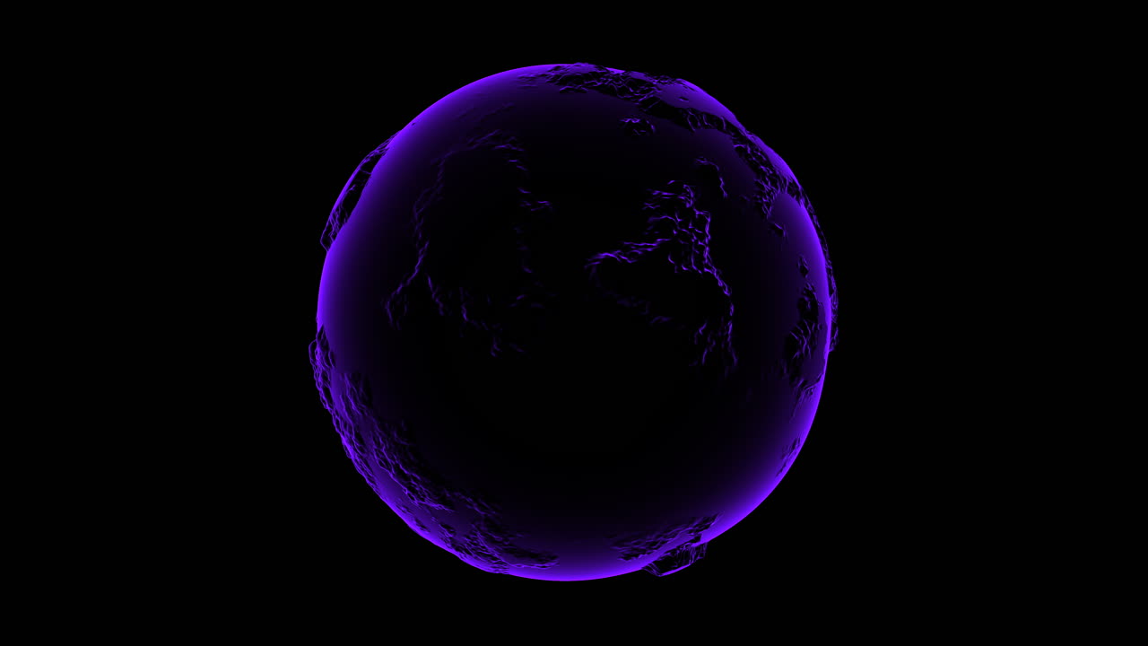 una perspectiva púrpura vívida de nuestro mundo