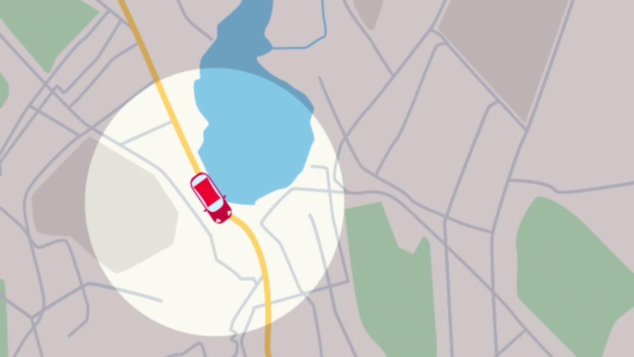 sistema de navegación por gps de mapas, imágenes sin fisuras