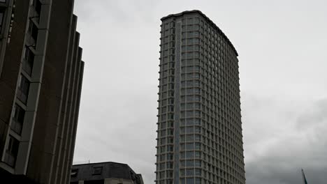 skyscraper in central london between tottenham court and charing cross roads