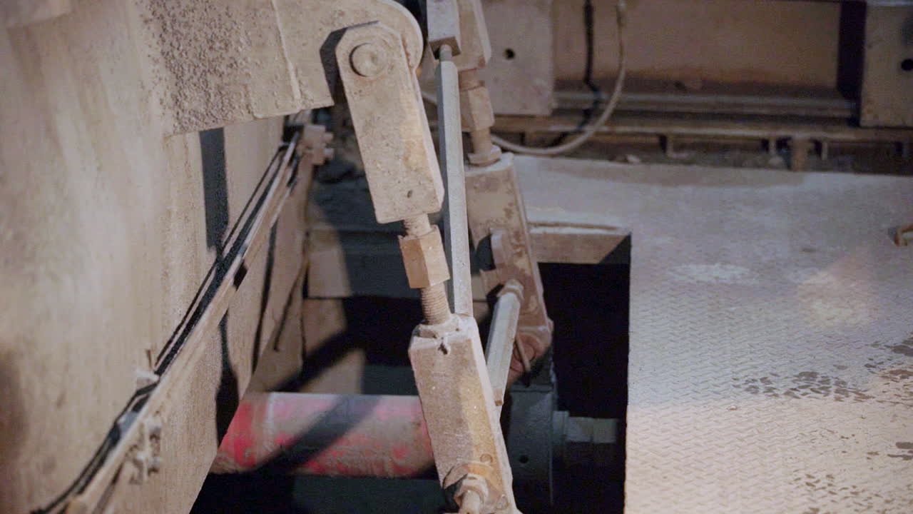 close-up de viejas máquinas industriales