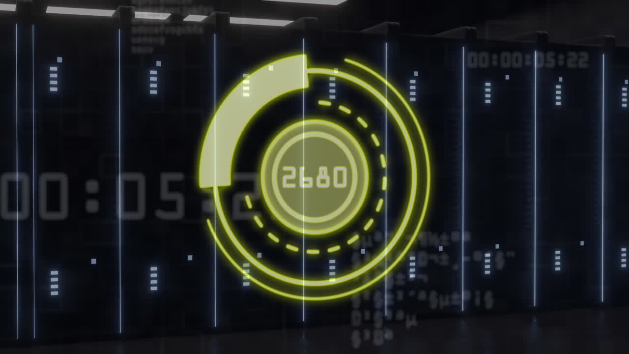 Animation of data processing over computer servers