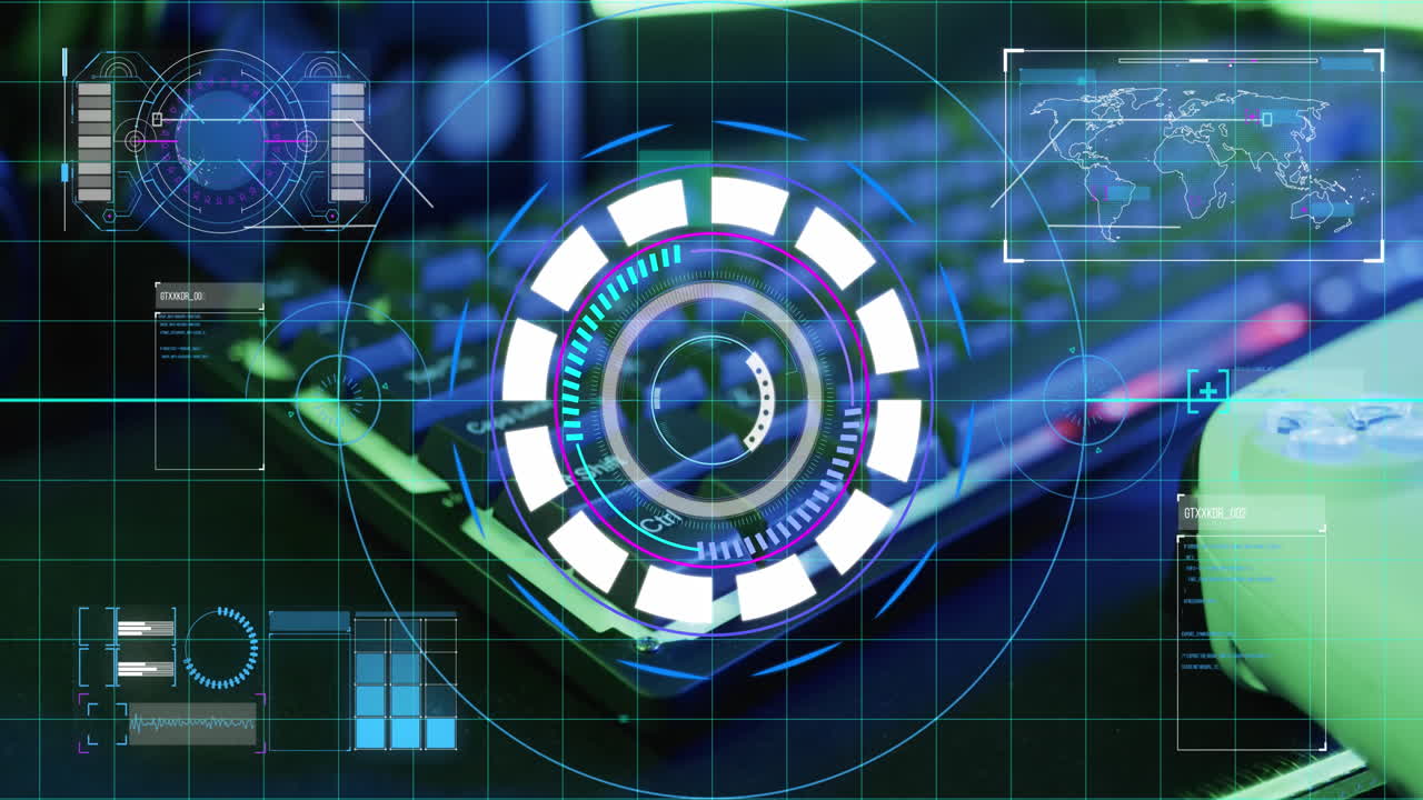 animación del alcance y procesamiento de datos sobre equipos informáticos de videojuegos