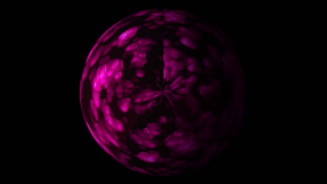 esfera digital colorida con círculos de iluminación en el espacio, fondo generado por computadora moderna, renderización 3d