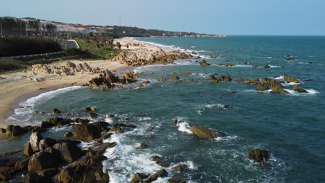 a breathtaking aerial shot of a coastline in vietnam