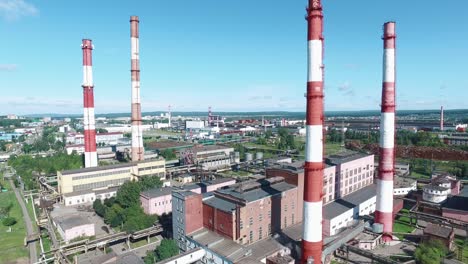 vista aérea del complejo industrial