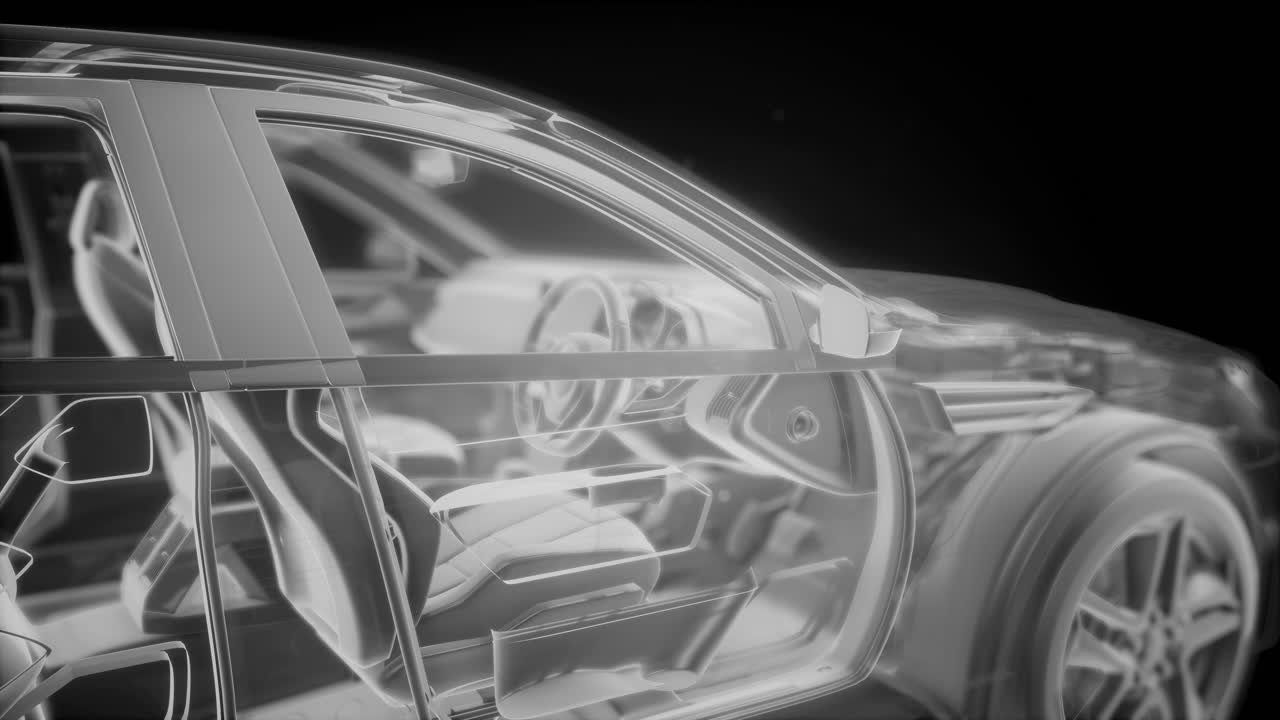 자세한 자동차 엔진 및 다른 부품