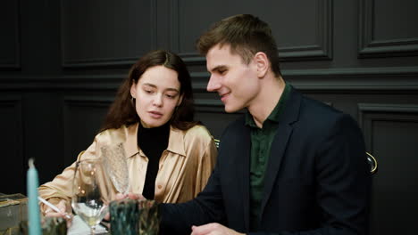 couple sitting at elegant table