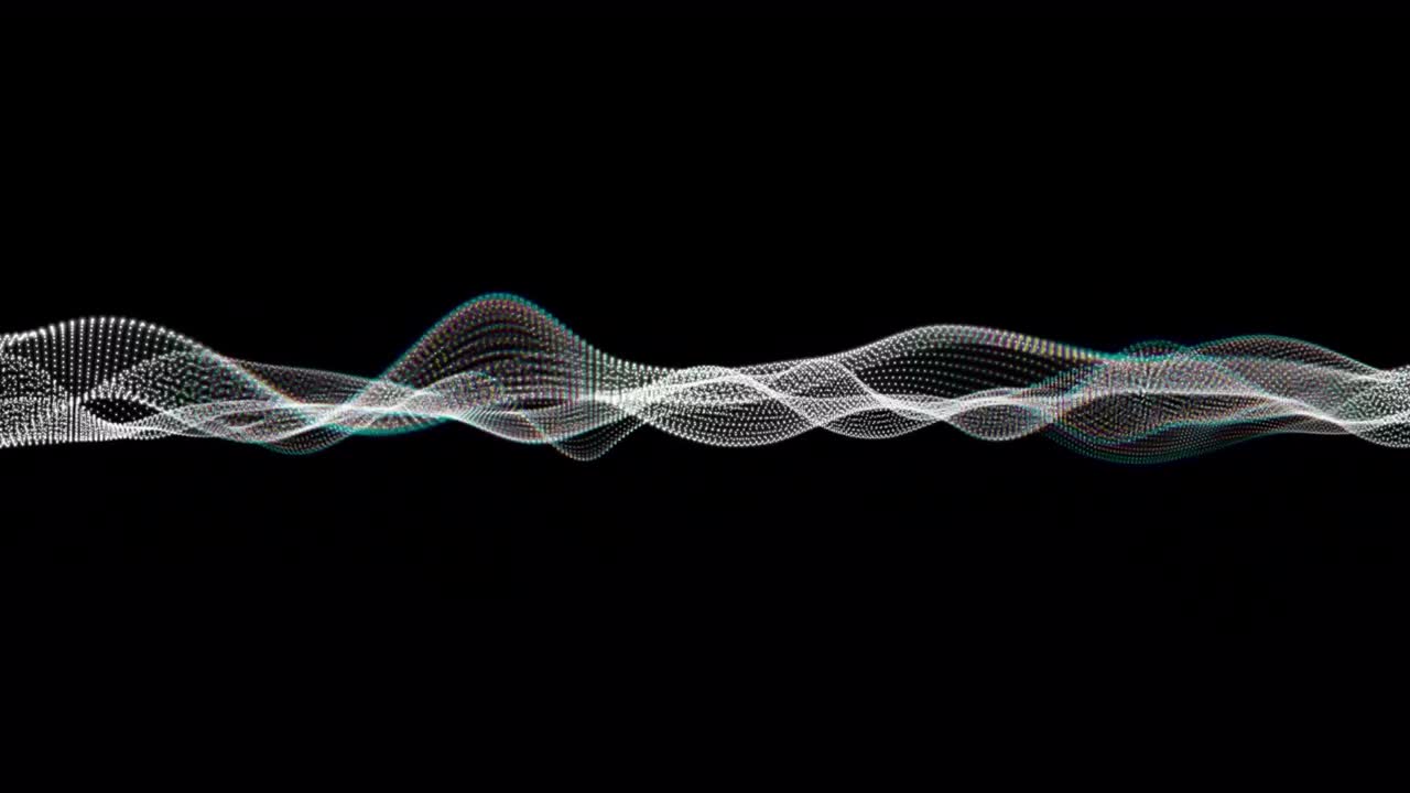 animación de puntos blancos que se mueven sobre un fondo negro