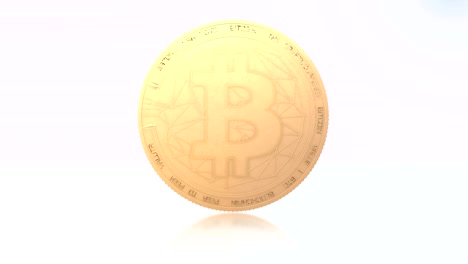 rotating bitcoin (4k loop)