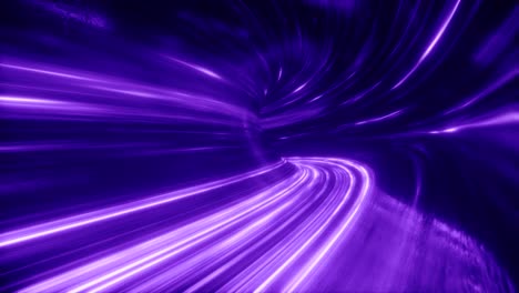 purple glowing tunnel