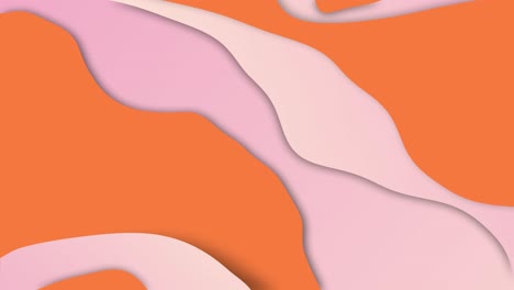 Fondo-Animado-Abstracto-De-Formas-De-Ondas-Fluidas-Rosas-Y-Naranjas