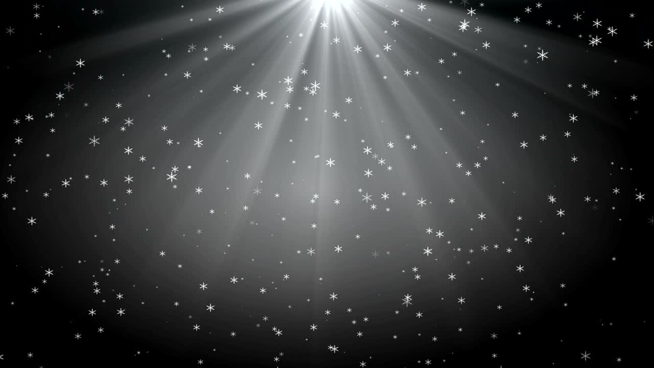 La nieve está cayendo.