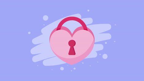 pink heart-shaped lock