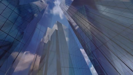 edifici per uffici moderni contro il cielo blu